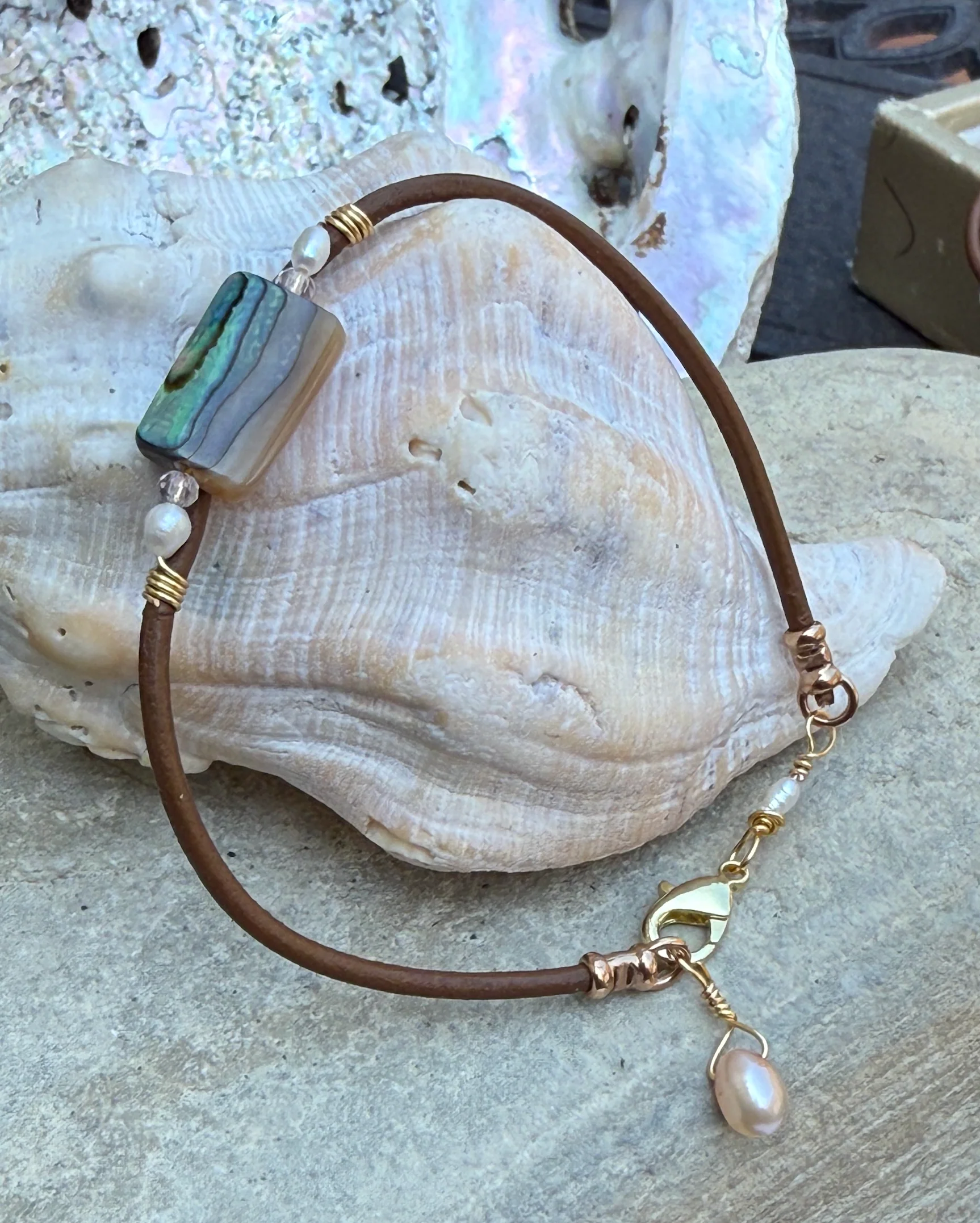 Abalone Peace Bracelet - Image 3
