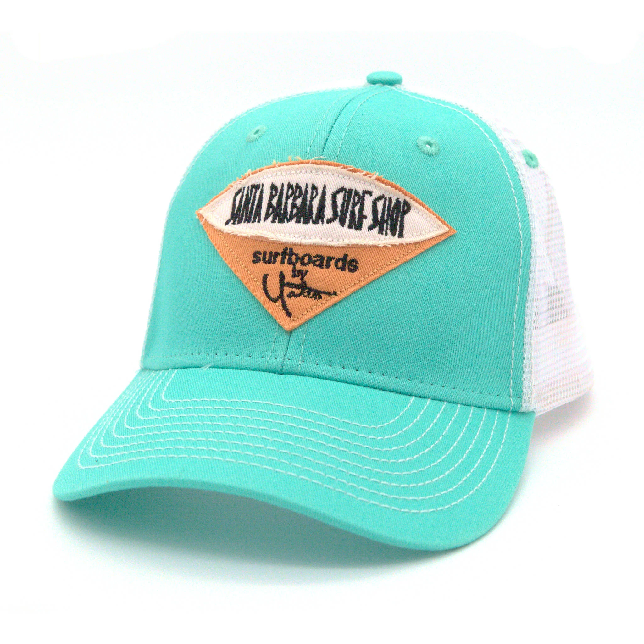 Santa Barbara Surf Shop Twill Patch Trucker Hat - Image 4