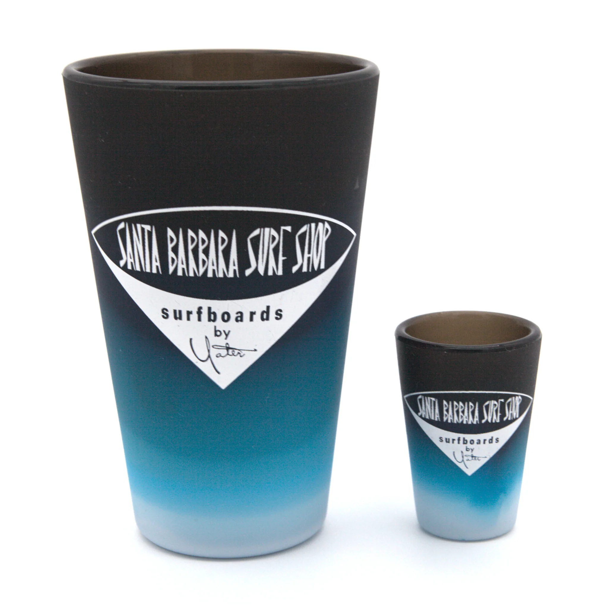 Santa Barbara Surf Shop SiliPint© Pint & Shot Glasses - Image 3