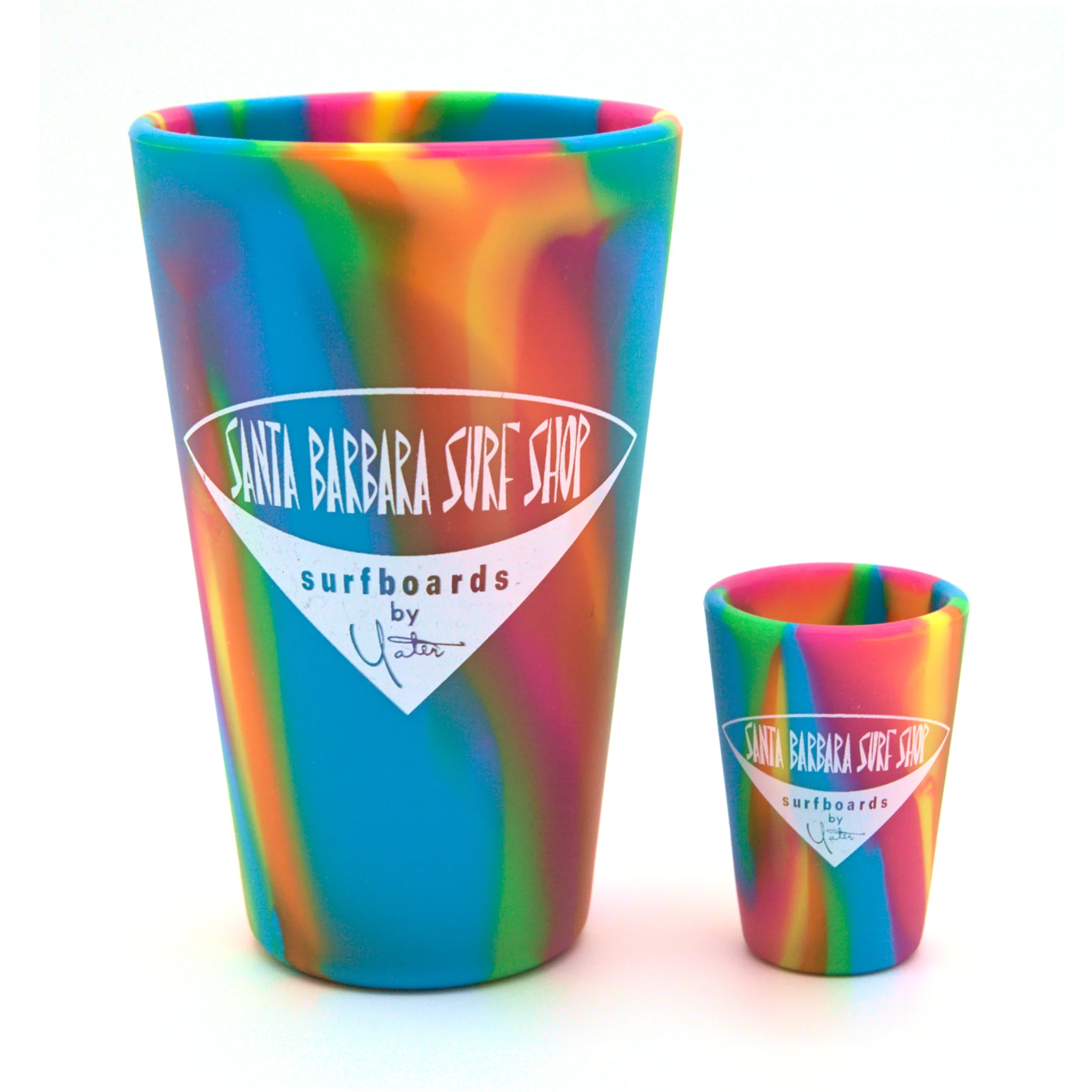Santa Barbara Surf Shop SiliPint© Pint & Shot Glasses - Image 4