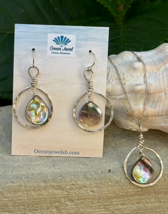 Sterling Silver Beach Girl Abalone Necklace - Image 2